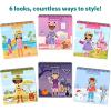 Skillmatics Reusable Sticker Activity Book – Peelies, 100+ Reusable Stickers, 6 Pictures, Mess-Free Fun for Kids, Creative Play & Travel Toy, Gifts for Boys & Girls Ages 3, 4, 5, 6, 7(Dress Up)