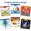 Skillmatics Reusable Sticker Activity Book – Peelies, 100+ Reusable Stickers, 6 Pictures, Mess-Free Fun for Kids, Creative Play & Travel Toy, Gifts for Boys & Girls Ages 3, 4, 5, 6, 7(Cars  Trucks & More!)
