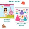 Skillmatics Reusable Sticker Activity Book – Peelies, 100+ Reusable Stickers, 6 Pictures, Mess-Free Fun for Kids, Creative Play & Travel Toy, Gifts for Boys & Girls Ages 3, 4, 5, 6, 7(Dress Up)