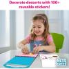 Skillmatics Reusable Sticker Activity Book – Peelies, 100+ Reusable Stickers, 6 Pictures, Mess-Free Fun for Kids, Creative Play & Travel Toy, Gifts for Boys & Girls Ages 3, 4, 5, 6, 7(Dessert Chef)