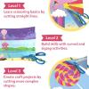 Skillmatics Scissor Skills Activity Book – Snip Snip Unicorns & Princesses, 25 Fun Cutting & Creative Activities, 2 Child-Safe Scissors, Felt Craft Kit, Valentine’s Day Gift for Ages 3, 4, 5, 6, 7(3. Unicorns & Princesses)