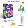 Skillmatics Scissor Skills Activity Book – Snip Snip Unicorns & Princesses, 25 Fun Cutting & Creative Activities, 2 Child-Safe Scissors, Felt Craft Kit, Valentine’s Day Gift for Ages 3, 4, 5, 6, 7(1. Multi-Theme)