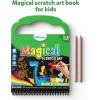 Skillmatics Scratch Art Book for Kids – Unicorns & Princesses, Craft Kits & Supplies, 30+ Scratch Stickers, Travel Toys, DIY Kit, Valentine’s Day Gifts for Girls & Boys Ages 3, 4, 5, 6, 7, 8(3. Dinosaurs)