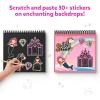 Skillmatics Scratch Art Book for Kids – Unicorns & Princesses, Craft Kits & Supplies, 30+ Scratch Stickers, Travel Toys, DIY Kit, Valentine’s Day Gifts for Girls & Boys Ages 3, 4, 5, 6, 7, 8(2. Unicorns & Princesses)