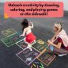 Skillmatics Sidewalk Chalk Activity Kit – Creative Outdoor Fun with 18 Washable Chalk Sticks, 15 Activities & Games for Kids, Gifts for Boys & Girls Ages 3, 4, 5, 6, 7, 8, 9, 10