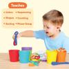 Skillmatics Silicone Rainbow Sorting Game – Learning & Educational Toy, Sorting, Counting & Sequencing Skills, Classroom Valentine’s Day Gift for Toddlers & Preschoolers Ages 3, 4, 5, 6(Rainbow Sorting)