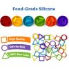 Skillmatics Silicone Rainbow Sorting Game – Learning & Educational Toy, Sorting, Counting & Sequencing Skills, Classroom Valentine’s Day Gift for Toddlers & Preschoolers Ages 3, 4, 5, 6(Rainbow Sorting)