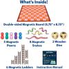 Skillmatics Snakes & Ladders – Magnetic & Customizable Board Game with a Twist, Classic Strategy Game for Family Game Night, Travel Toy & Gift for Boys, Girls, Teens & Adults, 2-5 Players
