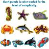 Skillmatics Step by Step Puzzles – 40 Piece Jigsaw & Toddler Puzzle, Montessori Educational Toy for Boys & Girls, Farm Animals, Travel Friendly, Gifts for Kids Ages 3, 4, 5 and Up(4. Underwater Animals)