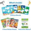 Skillmatics Tangram Sticker Puzzles – Educational Art & Craft Activity with 150+ Foam Tangram Stickers, Creative Toys & Games for Boys & Girls Ages 4, 5, 6, 7(Animals)