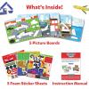 Skillmatics Tangram Sticker Puzzles – Educational Art & Craft Activity with 150+ Foam Tangram Stickers, Creative Toys & Games for Boys & Girls Ages 4, 5, 6, 7(Transport Vehicles)