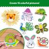 Skillmatics Waxy Stick Art Kit – 100 Bendable & Reusable Waxy Sticks for Mess-Free DIY Fun, Pretty Pictures with Unicorns & Princesses, Creative Gifts for Girls & Boys Ages 5, 6, 7, 8, 9, 10, 11, 12(1. Animals)