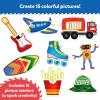 Skillmatics Waxy Stick Art Kit – 100 Bendable & Reusable Waxy Sticks for Mess-Free DIY Fun, Pretty Pictures with Unicorns & Princesses, Creative Gifts for Girls & Boys Ages 5, 6, 7, 8, 9, 10, 11, 12(3. Cars  Dinos & More!)