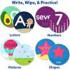 Skillmatics Write & Learn Reusable Cards for Toddlers – Letters, Numbers, Patterns & Shapes, Travel Game, Preschool Learning, Gifts for Kids Ages 3, 4, 5, 6(3. Write & Learn (Includes 2 Markers))
