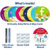 Skillmatics Write & Learn Reusable Cards for Toddlers – Letters, Numbers, Patterns & Shapes, Travel Game, Preschool Learning, Gifts for Kids Ages 3, 4, 5, 6(3. Write & Learn (Includes 2 Markers))