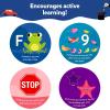 Skillmatics Write & Learn Reusable Cards for Toddlers – Letters, Numbers, Patterns & Shapes, Travel Game, Preschool Learning, Gifts for Kids Ages 3, 4, 5, 6(1. Jump & Learn)
