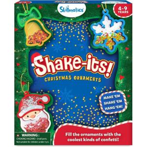 Skillmatics Art & Craft Activity – Shake-its Christmas Ornaments, DIY Holiday Decoration Kit, Glitter Craft Kit, Creative Activity, Gifts for Girls & Boys Ages 4, 5, 6, 7, 8, 9(Christmas Ornaments)