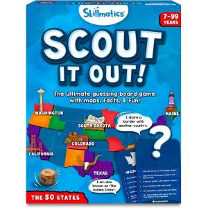 Skillmatics Board Game – Scout It Out 50 States, Guessing & Trivia Game for Families, Educational Toys, Card Games for Kids, Teens and Adults, Gifts for Boys and Girls Ages 7, 8, 9 and Up