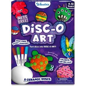Skillmatics Disc Art & Craft Activity – Mess-Free Creative Fun for Kids, DIY Craft Kits for Coloring, Painting & Clay Art, Gifts for Girls & Boys Ages 4, 5, 6, 7, 8, 9, 10, 11, 12