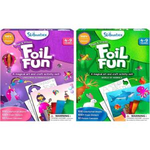 Skillmatics Foil Fun Unicorns & Princesses & Animals Theme Bundle, Art & Craft Kits, DIY Creative Activity, Gifts for Boys & Girls Ages 4, 5, 6, 7, 8, 9, Travel Toys