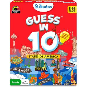 Skillmatics Guess in 10 Legendary Landmarks, Educational Travel Toys for Boys, Girls, and Kids Who Love Card Games, Board Games, Geography and History, Trivia, Gifts for Ages 8, 9, 10 and Up(1. 50 States of America)
