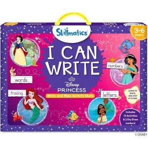 Skillmatics I Can Write – Reusable Preschool Learning Activities, Educational Toy and Game, Back to School Supplies, Gifts for Students, Kids, Toddlers Ages 3, 4, 5, 6(2. I Can Write Disney Princess)