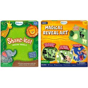 Skillmatics Shake It’s Animals & Magical Reveal Art Animals Bundle, Mess-Free Fun, Creative Activity, Travel Friendly, Gifts for Girls & Boys Ages 4, 5, 6, 7, 8, 9, 10, 11, 12
