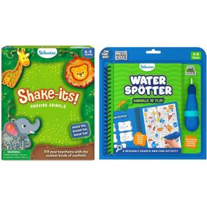 Skillmatics Shake It’s Animals & Water Spotter Animals Bundle, Mess-Free Art for Kids, DIY Craft Kits, Creative Activity, Gifts for Ages 4,5,6,7,8,9