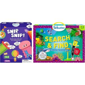 Skillmatics Snip, Snip Craft Kit & Search & Find Bundle, Perfect for Kids, Toddlers Who Love Toys, Art and Craft Activities, Gifts for Girls and Boys Ages 3, 4, 5, 6 & 7