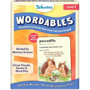 Skillmatics Vocabulary Flash Cards for SAT Prep – Learn 100 Words with Wordplay, Visuals & Soundplay, Study Aid & Educational Gift for Ages 12, 13, 14 & Up, Screen-Free Language Game(SAT)