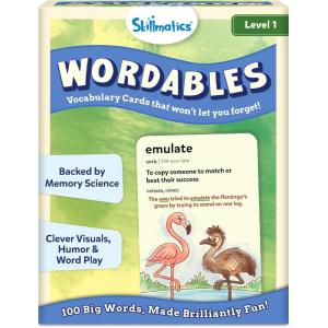 Skillmatics Vocabulary Flash Cards for SAT Prep – Learn 100 Words with Wordplay, Visuals & Soundplay, Study Aid & Educational Gift for Ages 12, 13, 14 & Up, Screen-Free Language Game(Level 1)