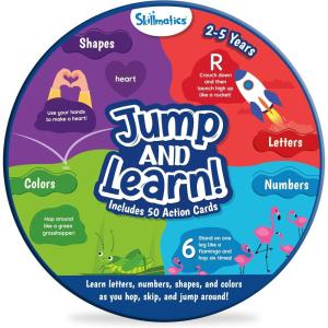 Skillmatics Write & Learn Reusable Cards for Toddlers – Letters, Numbers, Patterns & Shapes, Travel Game, Preschool Learning, Gifts for Kids Ages 3, 4, 5, 6(1. Jump & Learn)