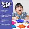 Skillmatics Poke-in Art – Disney Frozen, Mess-Free Fun for Kids, DIY Wood Craft Kits, Creative Activity, Gifts for Girls Ages 4, 5, 6, 7, 8, 9, Includes Elsa & Anna(2. Flower Bouquet)