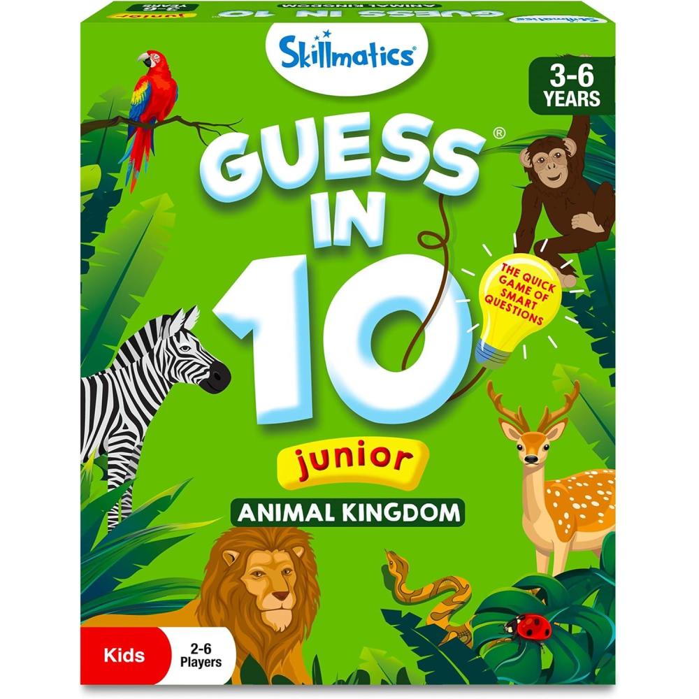 image:imageSkillmatics G10 Dinosaurs Perfect for Boys Girls Kids and Families Who Love Card Games Toys Travel Games Gifts for Ages 8 9 10 amp Up3 Junior Animal Kingdom