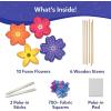 Skillmatics Poke-in Art – Easter Fun, Mess-Free for Kids, DIY Wood Craft Kits, Creative Activity, Easter Basket Stuffers, Gifts for Girls and Boys Ages 4, 5, 6, 7, 8, 9(2. Flower Bouquet)