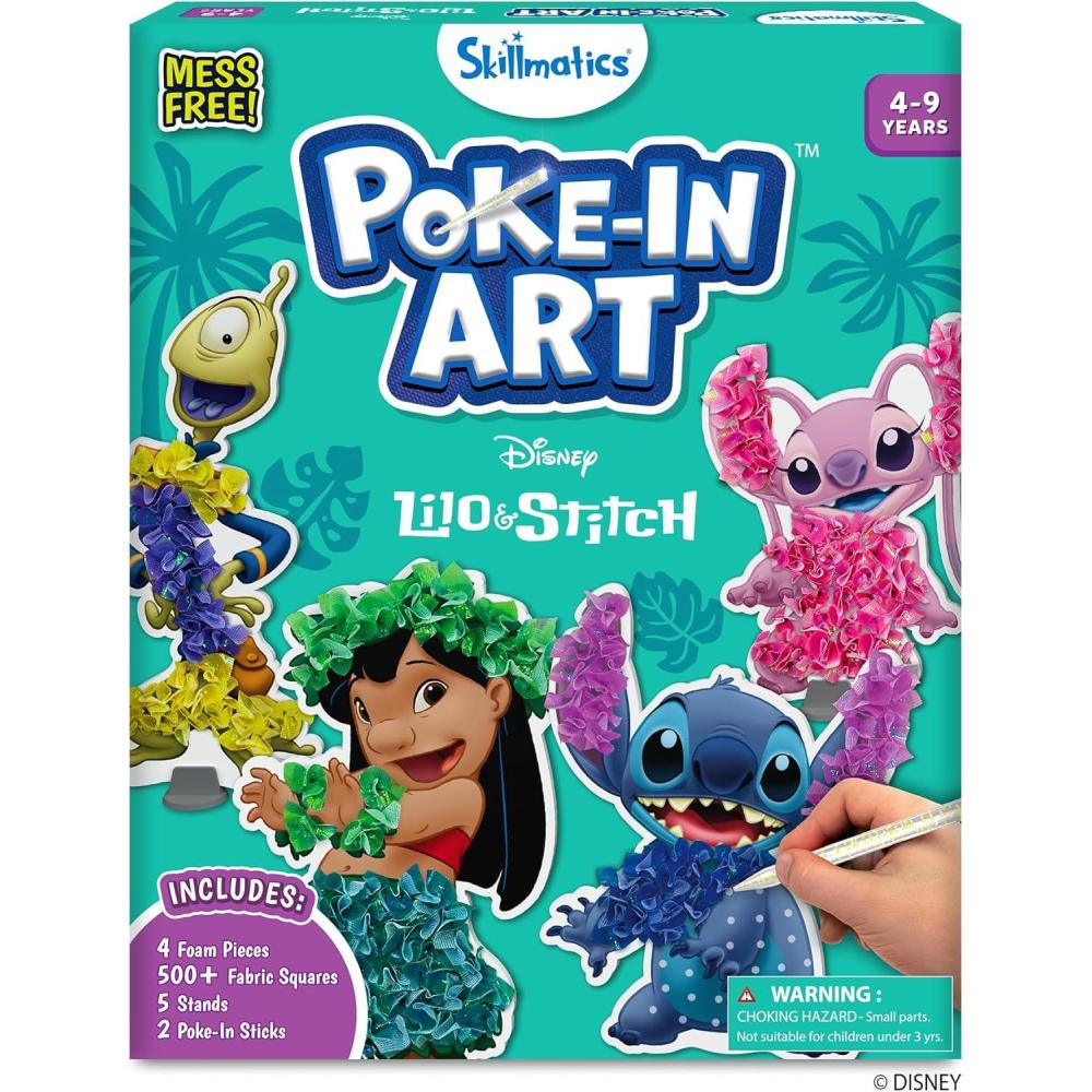 image:imageSkillmatics Pokein Art  Disney Princesses MessFree Fun for Kids DIY Wood Craft Kits Creative Activity Gifts for Girls Ages 4 5 6 7 8 9 Includes Cinderella Ariel Moana Rapunzel amp More4 Disneys Lilo  Stitch