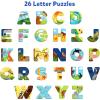 Skillmatics Animal Alphabet Puzzle – 52 Piece Jigsaw Puzzle for Toddlers, Preschoolers, Educational Toy for Learning ABCs and Letters, Gifts for Boys & Girls Ages 3, 4, 5, 6