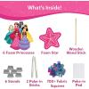 Skillmatics Poke-in Art – Disney Princesses, Mess-Free Fun for Kids, DIY Wood Craft Kits, Creative Activity, Gifts for Girls Ages 4, 5, 6, 7, 8, 9, Includes Cinderella, Ariel, Moana, Rapunzel & More(1. Magical Princesses)