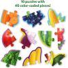 Skillmatics Step by Step Puzzles – 40 Piece Jigsaw & Toddler Puzzles, Montessori Educational Toy for Boys & Girls, Fruits and Vegetables, Travel Friendly, Gifts for Kids Ages 3, 4, 5 and Up(3. Fruits & Vegetables)