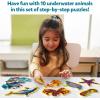 Skillmatics Step by Step Puzzles – 40 Piece Jigsaw & Toddler Puzzles, Montessori Educational Toy for Boys & Girls, Fruits and Vegetables, Travel Friendly, Gifts for Kids Ages 3, 4, 5 and Up(4. Underwater Animals)
