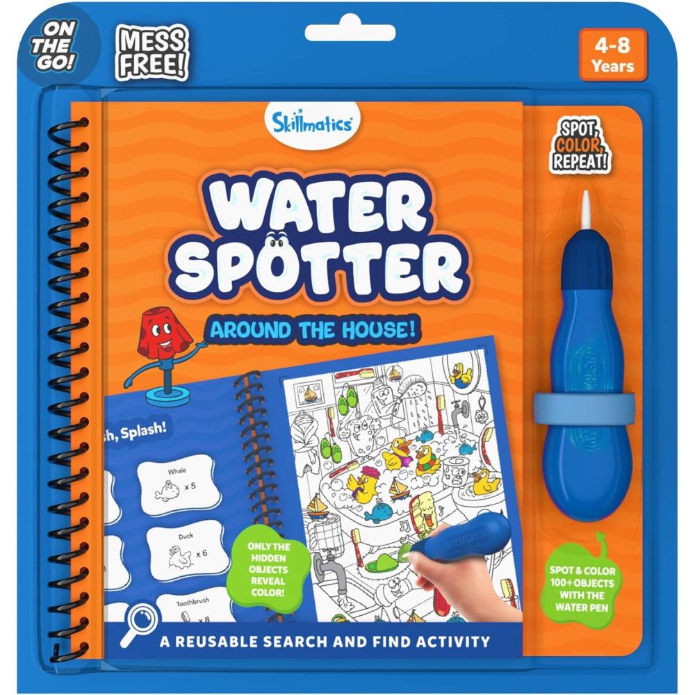 image:imageSkillmatics Reusable Search amp Find Book  Water Spotter MessFree Fun Learning Activity Unicorns amp Princesses Travel Toy Gifts for Kids Ages 4 5 6 7 8Around the House