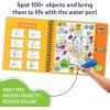 Skillmatics Reusable Search & Find Book – Water Spotter, Mess-Free, Fun Learning Activity, Unicorns & Princesses, Travel Toy, Gifts for Kids Ages 4, 5, 6, 7, 8(Around the House)