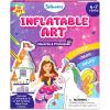 Skillmatics Inflatable Art Unicorns & Princesses – 3D DIY Craft Kit for Kids, Mess-Free Coloring Set with Crayons & Straws, Gift for Girls & Boys Ages 4, 5, 6, 7