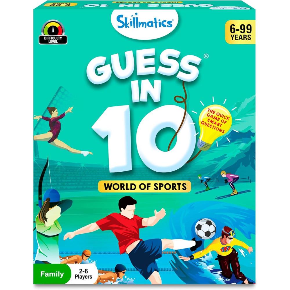 image:imageSkillmatics Guess in 10 National Geographic Animals Educational Card Game for Kids amp Families Animal Trivia amp Travel Game Gifts for Ages 6 7 8 9 and Up7 Sports