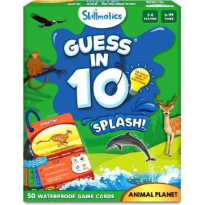 Skillmatics Guess in 10 National Geographic Animals, Educational Card Game for Kids & Families, Animal Trivia & Travel Game, Gifts for Ages 6, 7, 8, 9 and Up(6. Waterproof Animal Planet)