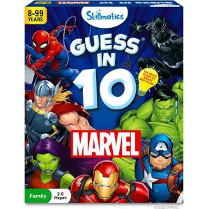 Skillmatics Guess in 10 National Geographic Animals, Educational Card Game for Kids & Families, Animal Trivia & Travel Game, Gifts for Ages 6, 7, 8, 9 and Up(2. Marvel)