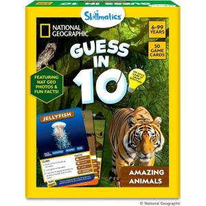 Skillmatics Guess in 10 National Geographic Animals, Educational Card Game for Kids & Families, Animal Trivia & Travel Game, Gifts for Ages 6, 7, 8, 9 and Up(2. National Geographic)