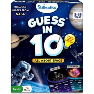 Skillmatics Guess in 10 National Geographic Animals, Educational Card Game for Kids & Families, Animal Trivia & Travel Game, Gifts for Ages 6, 7, 8, 9 and Up(4. Space)