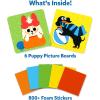 Skillmatics Foam Sticker Art – Disney Princess, 800+ 3D Foam Stickers, Mess-Free Fun for Kids, DIY Felt Craft Kits, Gifts for Fans of Cinderella, Belle, Rapunzel, Ages 3, 4, 5, 6, 7(Puppies!)