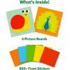 Skillmatics Foam Sticker Art – Disney Princess, 800+ 3D Foam Stickers, Mess-Free Fun for Kids, DIY Felt Craft Kits, Gifts for Fans of Cinderella, Belle, Rapunzel, Ages 3, 4, 5, 6, 7(2. Animals)